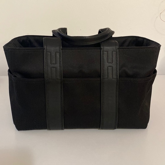 Hermes Bags Authentic Hermes Top Handle Fabric Bag With Hermes Dust